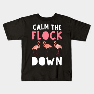 Tropical Tranquility Flamingo Love, Perfect Tee for Beach Aficionados Kids T-Shirt